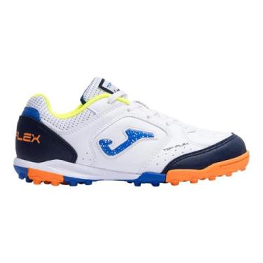 Imagem de Chuteira Society Joma Top Flex Suiço Branca Infantil, 35, Branco