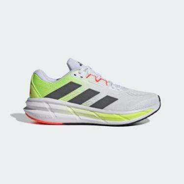 Imagem de TENIS ADIDAS QUESTAR 3 MASCULINO BRANCO E VERDE 42-Masculino