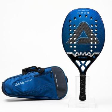 Imagem de Nova Raquete Beach Tennis Amasport Proteo 2026 Titanium 3k - AMA SPORT