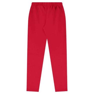 Imagem de Calça Legging Infantil em Cotton Bee Loop, Vermelho, 8
