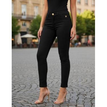 Imagem de Calça Jeans Feminina Sknny Plus Size - Blue 3 Denim 2204, 50, Mulher
