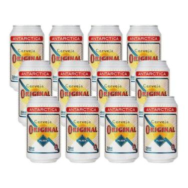 Imagem de Cerveja Antarctica Original Pilsen 12 Unidades  - Lata 350ml