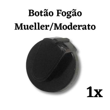 Imagem de Botão Fogão Mueller Moderatto / Fratello G5 Preto 1 Peça