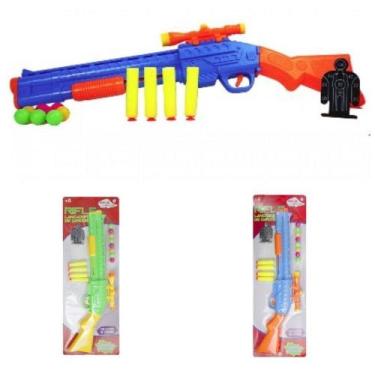 Imagem de Lançador c/ 4 Dardos 8 Bolinhas e Alvo - 132889 - 99 Toys