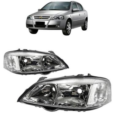 Imagem de Farol chevrolet astra 1999 2000 2001 2002 cromado esquerdo - AUTOMOTIV