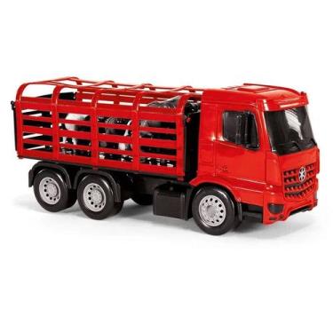 Imagem de Caminhao de brinquedo truck superfrota boiadeiro poliplac, Amarelo