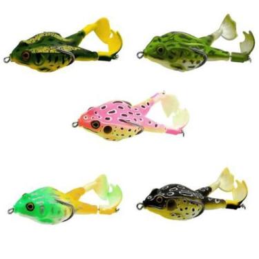 Imagem de Kit 5 Isca Artificial Whopper Frog Sapo Helice Estojo Traira - Cmik
