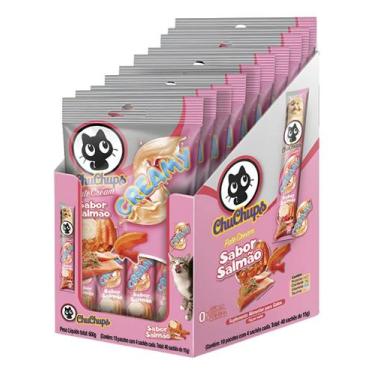 Imagem de Display petisco chuchups salmao 4 unid 15g com 10 pacotes