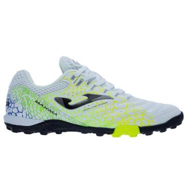 Imagem de Chuteira Society Masculina Joma Turf Máxima Branco, 40, Branco