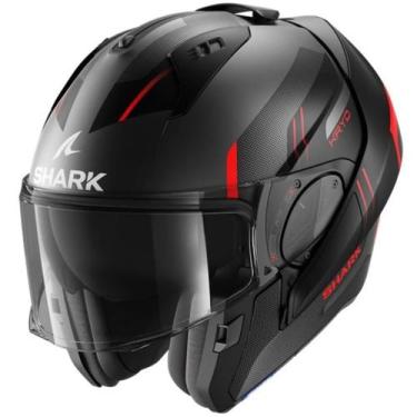 Imagem de Capacete Moto Shark Modular Escamoteável Evo ES Kryd AkR, 56