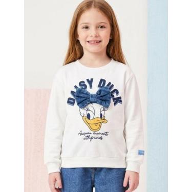 Imagem de Casaco Margarida Daisy Com Laço 3d Jeans Momi, Perola, 8