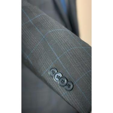 Imagem de Terno poliviscose xadrez black tamanho:52 - VIA DO TERNO, 52