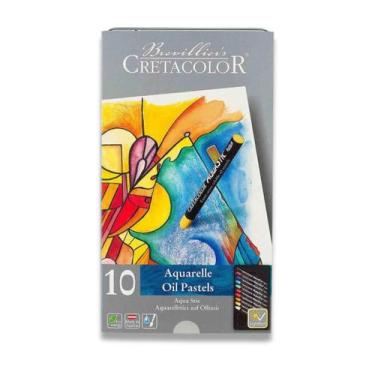 Imagem de Pastel Oleoso Aquarelável Cretacolor Aquastic 10 Cores