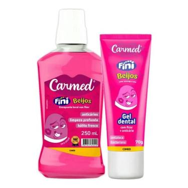 Imagem de Kit Gel Dental 70g + Enxaguante Bucal 250ml Morango E Nata - Cimed