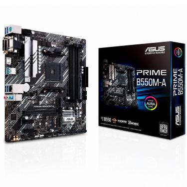 Imagem de Placa-mãe Asus Prime B550M-A AMD AM4 DDR4 Chipset B550 128GB Dual Channel Micro-ATX