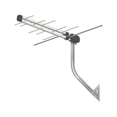 Imagem de Kit Antena Externa Digital Proeletronic PROHD-3610 para TV com Mastro e Cabo 12m VHF UHF FM HDTV