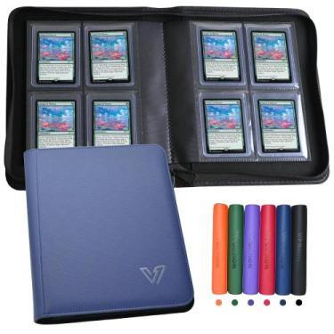 Imagem de Ficha catálogo Vrsanok Toploader com 4 bolsos, comporta 128 cartas