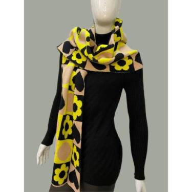 Imagem de Cachecol Tricot Feminino Inverno Fashion Moderno Tricô Elegante - Giul