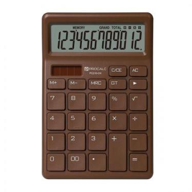 Imagem de Calculadora de mesa 12 dígitos PC210-CH Chocolate - Procalc