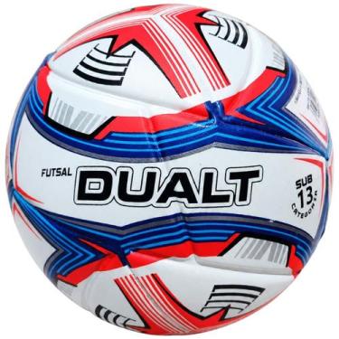 Imagem de Bola de Futsal Juvenil Dualt Velox Pro Sub 13, Vermelho, Azul, SUB13