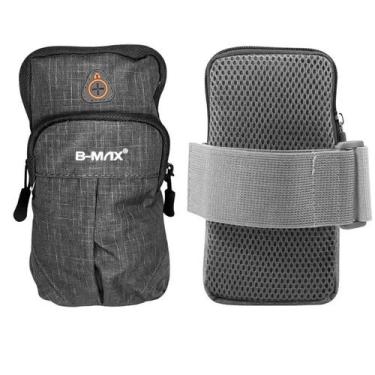 Imagem de Braçadeira Bolsa Braço celular Resistente à água B-max tecido, Preto
