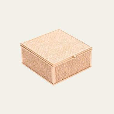Imagem de Porta-Jóias Toscana Dourado em Metal 12x13x5,5cm - Wolff