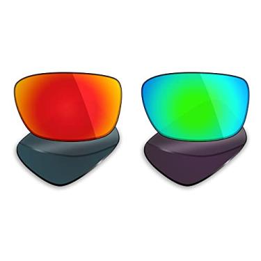Imagem de 2 pares de lentes polarizadas de substituição da Mryok para óculos de sol Oakley Drop Point – Opções