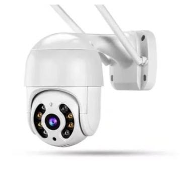Imagem de Camera de Seguranca A prova de agua Ip66 Ptz Wifi Externa Speed Dome Segue movimento Com audio e microfone DOME DOMO Noturna 2 antenas baba - BELLA NET