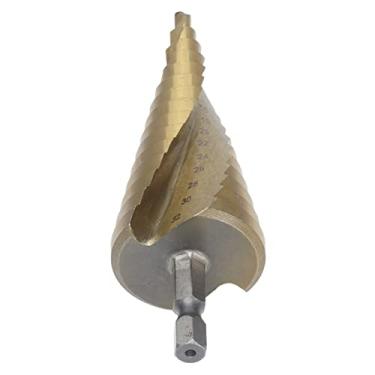 Imagem de Broca escalonada, furo múltiplo intensificado 1/6in para 1 1/4in 2 brocas escalonadas para remoção de cavacos para madeira para amantes de bricolage para alumínio