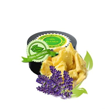 Imagem de MANTEIGA DO CORPO DE LAVANDA LUXUOSA -2oz - Creme rico para mãos e pés - (MANTEIGA DE SHEA RAW com LAVANDA KASHMIR, Virgin)