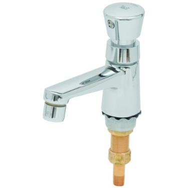 Imagem de T&S Brass Torneira de soleira B-0712-VF05 com medição automática, haste macho Npsm de 1,27 cm e saída de 0,5 Gpm