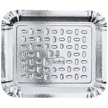 Imagem de Bandeja Laminada Retangular N.05 33x40cm. - Pacote com 20 Unidade(s), Festcolor, 101391, Prata