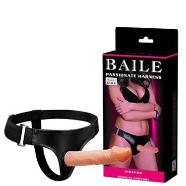 Imagem de Cinta Peniana com Pênis Realístico de 19 cm com Glande Saliente – BAILE PASSIONATE HARNESS
