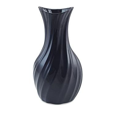 Imagem de Ceraflame Vaso de Cerâmica Gode 32cm Cobalto - Decor