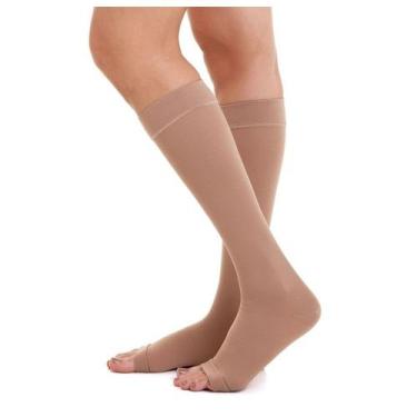 Imagem de Meia Panturrilha Comfortline Cotton 30-40mmhg Aberta Bege (Ad) - Venos