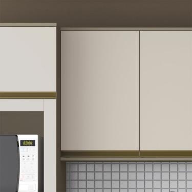 Imagem de Armário Aéreo Évelin I 1 Porta Duna e Cristal 40 cm