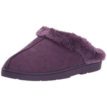 Imagem de MUK LUKS Tamanco feminino de camurça, Uva, Small