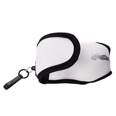 Imagem de Bola de golfe Bnineteenteam com suporte de bola, bolsa elástica de golfe com clipe para treino de golfe ao ar livre, Branco