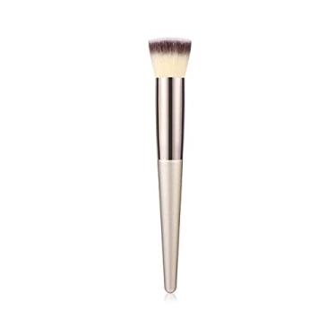 Imagem de Conjunto de pincéis de maquiagem Champagne Eyeshadow Concealer Foundation Powder Blush Lip Eye Make Up Brush Cosméticos Ferramentas de pincel de beleza, 04 Pó de cabeça chata