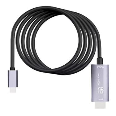 Imagem de MOOKEENONE 1 * cartão de captura, HDMI compatível com cartão de captura de áudio e vídeo HD tipo C, adaptador para jogo ao vivo