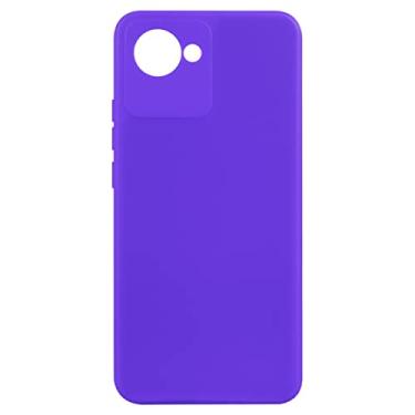 Imagem de Capa Capinha Case Aveludada Lilas Realme C30 6.5 + Película De Ceramica - Luiza Cell25