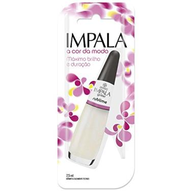 Imagem de Impala Cosmeticos Esmalte Glitter Sublime Branco 7.5 Ml