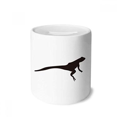 Imagem de DIYthinker Caixa preta de cerâmica com porta-moedas com retrato de animal Lizad