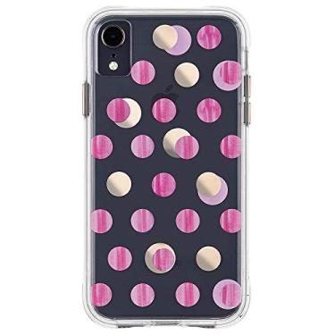 Imagem de Case-Mate - Capa para iPhone XR - PAPERES - iPhone 6.1 - Rosa metálico Dot