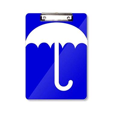 Imagem de Rain Blue Quadrado Aviso Mark Prancheta Pasta Bloco de Escrita Placa de Apoio A4