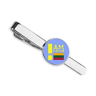 Imagem de Clipe de gravata I Am From Lithuania para presente de homem de negócios