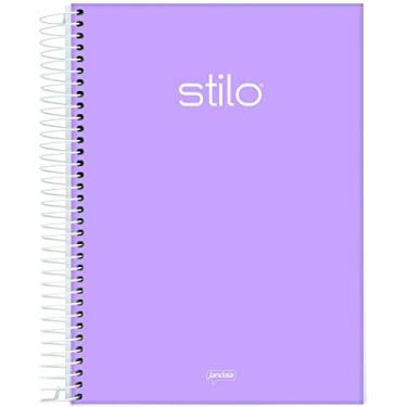 Imagem de Caderno Espiral Universitário Capa Dura 1X1 80Fls 04/Pt Stilo Lilas Pastel Fsc