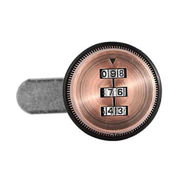 Imagem de Trava com senha, trava mecânica de liga de zinco durável premium resistente para armários de madeira para caixas de letras para armários de funcionários (cobre vermelho, 30 mm)