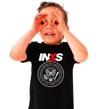 Imagem de Camiseta Camisa Infantil  Inxs, Banda Rock, Pop Anos 80, Estampa Exclu