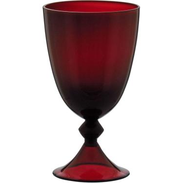 Imagem de TAÇA ÁGUA 16x9x9cm 380ml VIDRO VERMELHO 6PÇ